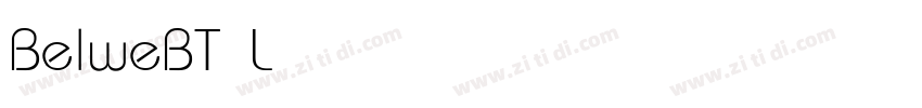 BelweBT Light字体转换